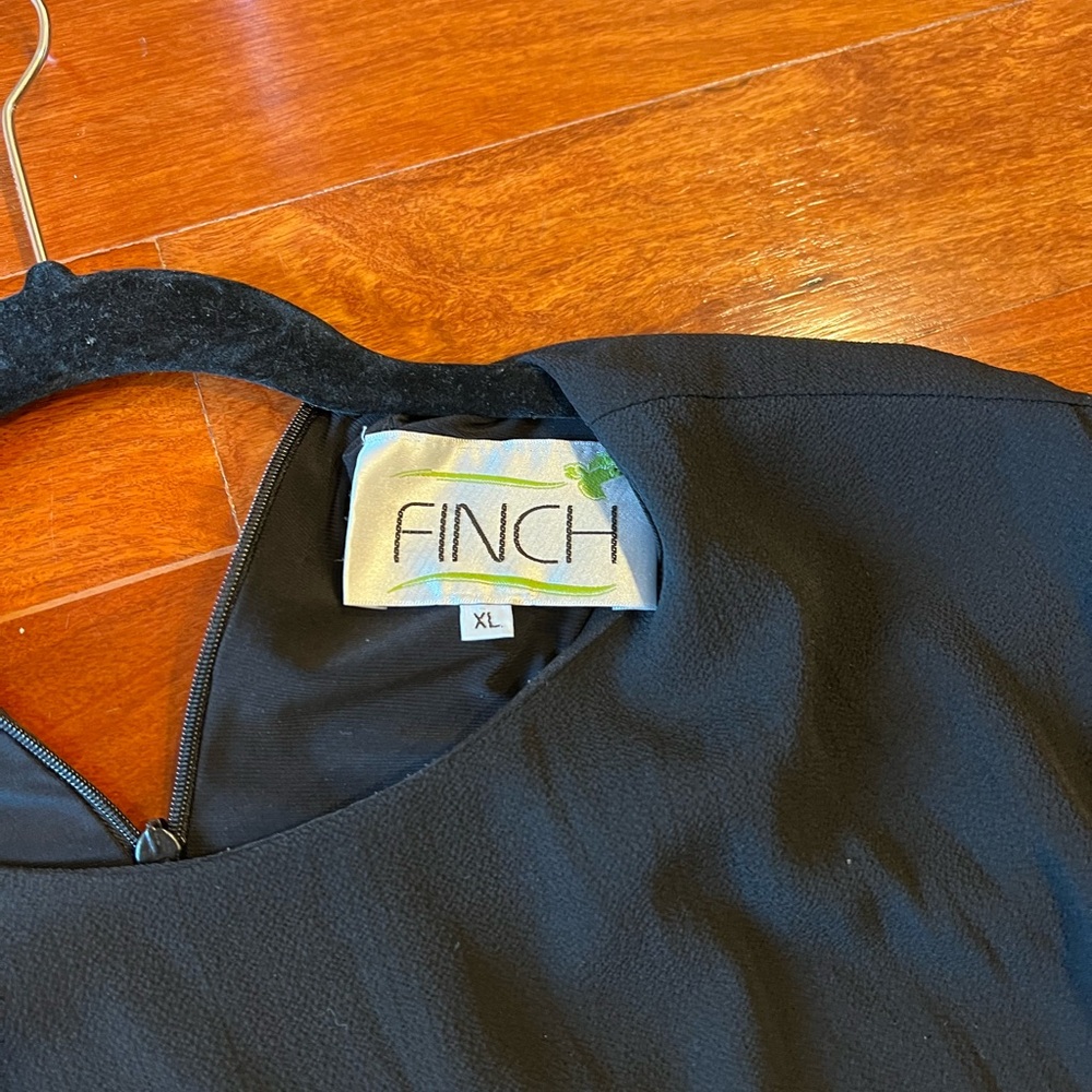 Modest Finch elegant black maternity dress. Worn for fancy occasion. Size xl